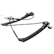 Front, Driver Side Window Regulator, Power, With One Touch Feature