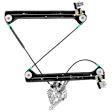Front, Driver Side Window Regulator, Power, With One Touch Feature