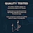 2003-2011 Saab 9-3 - Front, Driver Side Window Regulator, Power, With One Touch Feature
