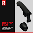 Rear, Passenger Side Primed Exterior Door Handle, Without Key Hole