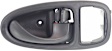Rear, Passenger side Interior Door Handle, Black, With Door Lock Button, Base Model, 4 Cyl., 1.9L Engine