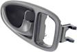 Rear, Passenger side Interior Door Handle, Black, With Door Lock Button, Base Model, 4 Cyl., 1.9L Engine