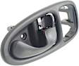 Rear, Passenger side Interior Door Handle, Black, With Door Lock Button, Base Model, 4 Cyl., 1.9L Engine