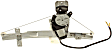 Rear, Driver Side Power Window Regulator, With Motor