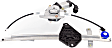 2013 Subaru Impreza - Rear, Driver Side Power Window Regulator, With Motor