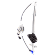 Rear, Passenger Side Power Window Regulator, With Motor