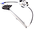 Rear, Passenger Side Power Window Regulator, With Motor
