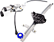 Rear, Passenger Side Power Window Regulator, With Motor