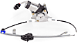 Rear, Passenger Side Power Window Regulator, With Motor
