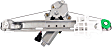 Rear, Driver Side Power Window Regulator, With Motor