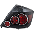 Passenger Side Tail Light, without Bulb, Halogen, Clear and Red Lens