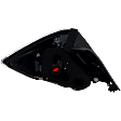 Passenger Side Tail Light, without Bulb, Halogen, Clear and Red Lens