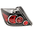 Driver Side Tail Light, without Bulb, Halogen, Clear and Red Lens