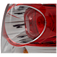 Passenger Side Tail Light, with Bulb, Halogen, Clear and Red Lens, Red Line Model