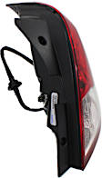 Passenger Side Tail Light, with Bulb, Halogen, Clear and Red Lens