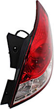 Passenger Side Tail Light, with Bulb, Halogen, Clear and Red Lens
