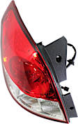 Driver Side Tail Light, with Bulb, Halogen, Clear and Red Lens