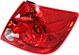 Passenger Side Tail Light, without Bulb, Halogen, Clear and Red Lens, 4 Cyl., 2.4L Engine