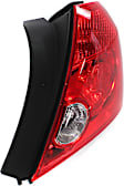 Passenger Side Tail Light, without Bulb, Halogen, Clear and Red Lens, 4 Cyl., 2.4L Engine