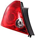 Driver Side Tail Light, without Bulb, Halogen, Clear and Red Lens, 4 Cyl., 2.4L Engine