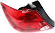 Driver Side Tail Light, without Bulb, Halogen, Clear and Red Lens, 4 Cyl., 2.4L Engine