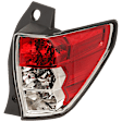 Passenger Side Tail Light, without Bulb, Halogen, Clear and Red Lens, 4 Cyl., 2.5L Engine, CAPA Certified