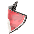 Passenger Side Tail Light, without Bulb, Halogen, Clear and Red Lens, 4 Cyl., 2.5L Engine, CAPA Certified
