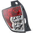 Driver Side Tail Light, without Bulb, Halogen, Clear and Red Lens, 4 Cyl., 2.5L Engine