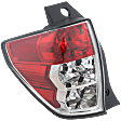 Driver Side Tail Light, without Bulb, Halogen, Clear and Red Lens, 4 Cyl., 2.5L Engine, CAPA Certified