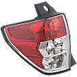 Driver Side Tail Light, without Bulb, Halogen, Clear and Red Lens, 4 Cyl., 2.5L Engine, CAPA Certified