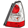 Passenger Side Tail Light, with Bulb, Halogen, Clear and Red Lens, 4 Cyl., 2.5L Engine