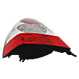 Driver Side Tail Light, with Bulb, Halogen, Clear and Red Lens, 4 Cyl., 2.5L Engine