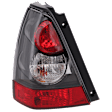 Driver Side Tail Light, with Bulb, Halogen, Clear and Red Lens, With Sport Model