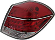 Passenger Side Tail Light, with Bulb, Halogen, Clear and Red Lens