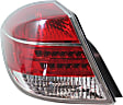 Driver Side Tail Light, with Bulb, Halogen, Clear and Red Lens