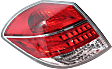 Driver Side Tail Light, with Bulb, Halogen, Clear and Red Lens