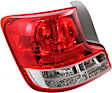 Driver Side Tail Light, without Bulb, Halogen, Clear and Red Lens, Base Model