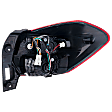 Driver Side Tail Light, with Bulb, Halogen, Clear and Red Lens, Wagon