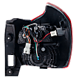 Driver Side Tail Light, with Bulb, Halogen, Clear and Red Lens, Wagon