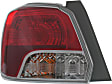 Driver Side Tail Light, with Bulb, Halogen, Clear and Red Lens, Sedan