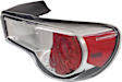 Passenger Side Tail Light, Without Bulb, Halogen, Clear and Red Lens, Base Model, CAPA Certified