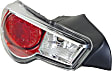 Driver Side Tail Light, Without bulb(s), Halogen, Clear and Red Lens, CAPA CERTIFIED