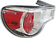 Driver Side Tail Light, Without bulb(s), Halogen, Clear and Red Lens, CAPA CERTIFIED