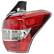 Passenger Side Tail Light, without Bulb, Halogen, Clear Lens