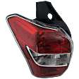 Driver Side Tail Light, without Bulb, Halogen, Clear Lens, CAPA CERTIFIED