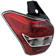 Driver Side Tail Light, without Bulb, Halogen, Clear Lens, CAPA CERTIFIED