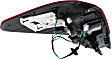 Passenger Side, Outer Tail Light, with Bulb, LED, Clear and Red Lens