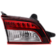 Driver Side, Inner Tail Light, with Bulb, Halogen, Clear and Red Lens
