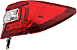 Passenger Side, Outer Tail Light, without Bulb, Halogen, Mounts On Body, CAPA CERTIFIED