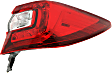 Passenger Side, Outer Tail Light, without Bulb, Halogen, Mounts On Body, CAPA CERTIFIED